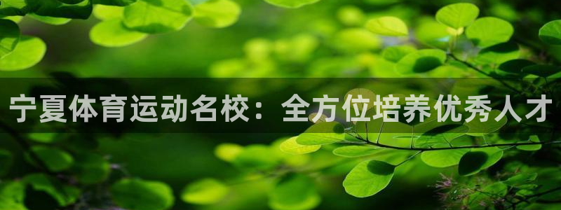 尊龙官方正版app神州：宁夏体育运动名校：全方位培养