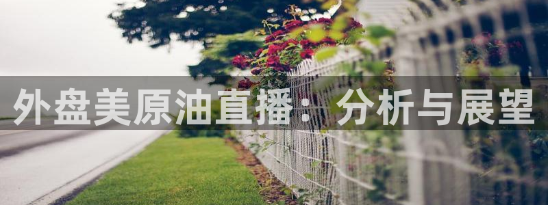 熊猫体育平台直播：外盘美原油直播：分析与展望